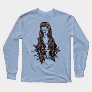 Princess with Long hair Long Sleeve T-Shirt